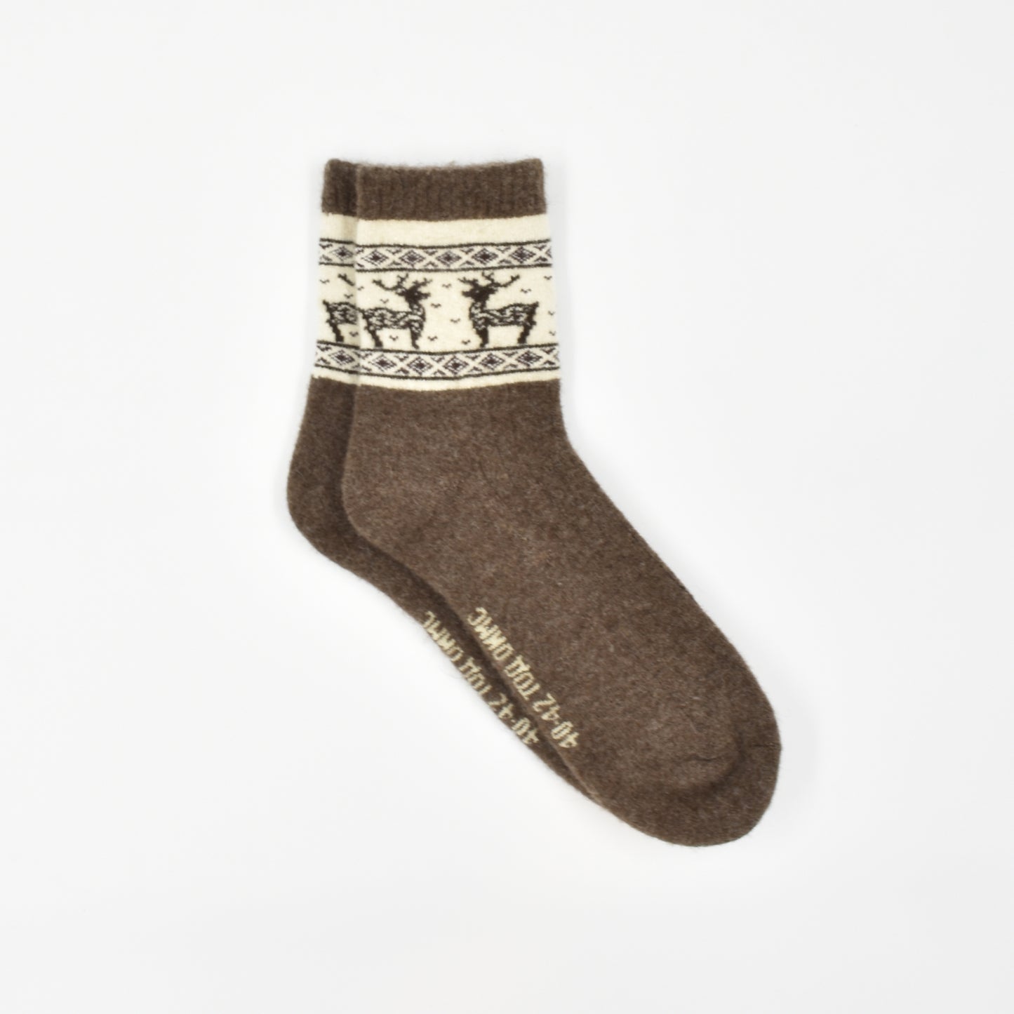 Adult Chestnut Deer Wool Socks