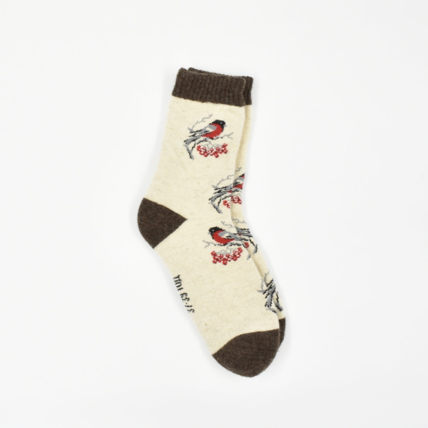 Adult Cardinal Cozy Wool Socks