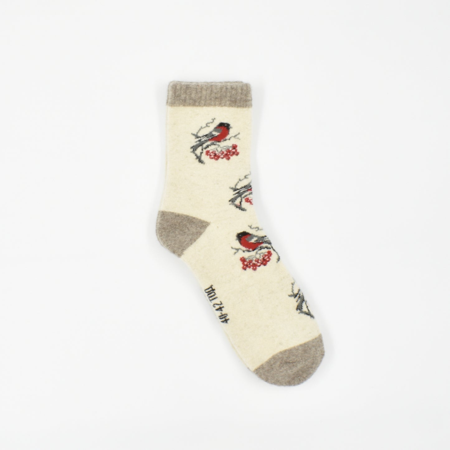 Adult Cardinal Cozy Wool Socks