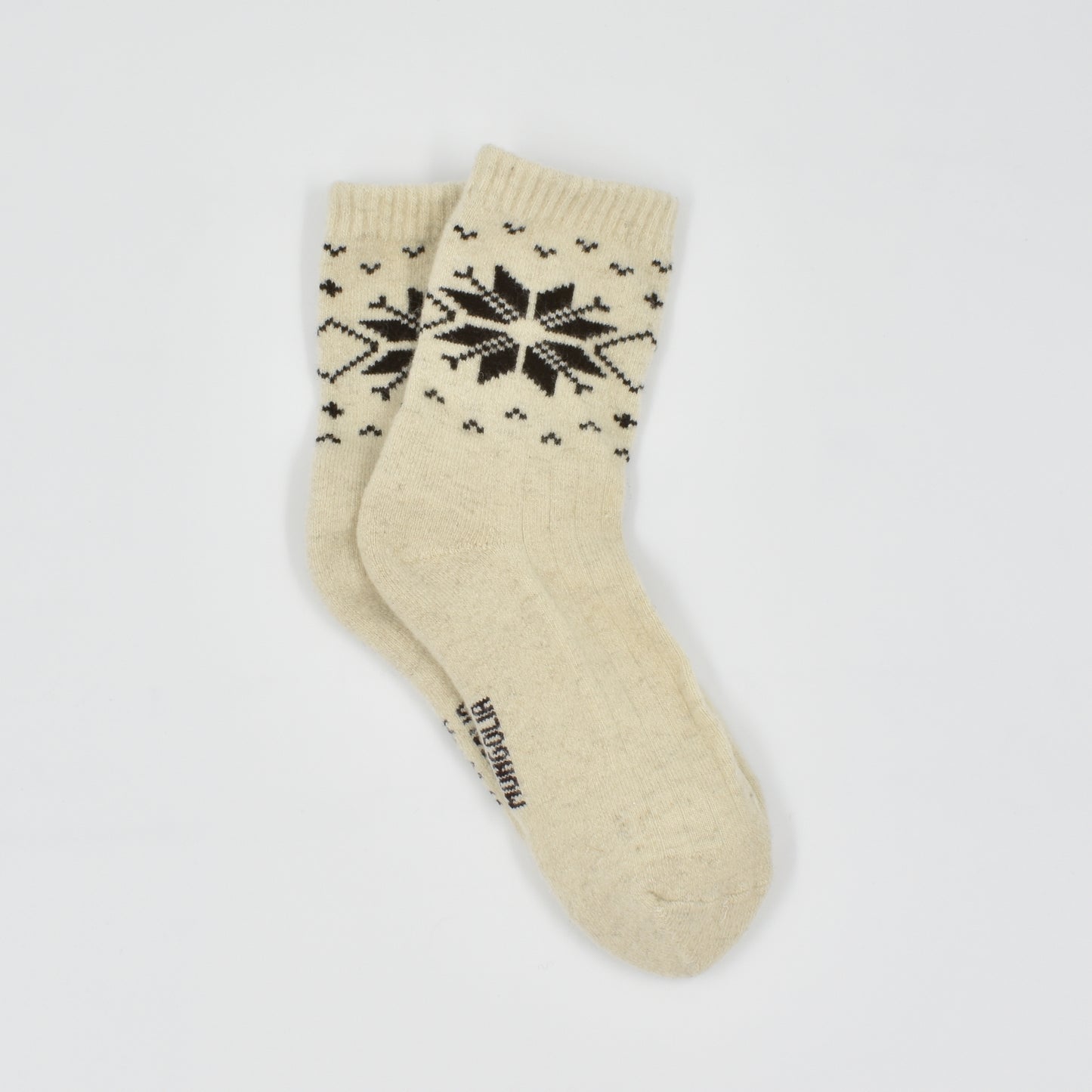 Adult Snowflake Pattern Wool Socks