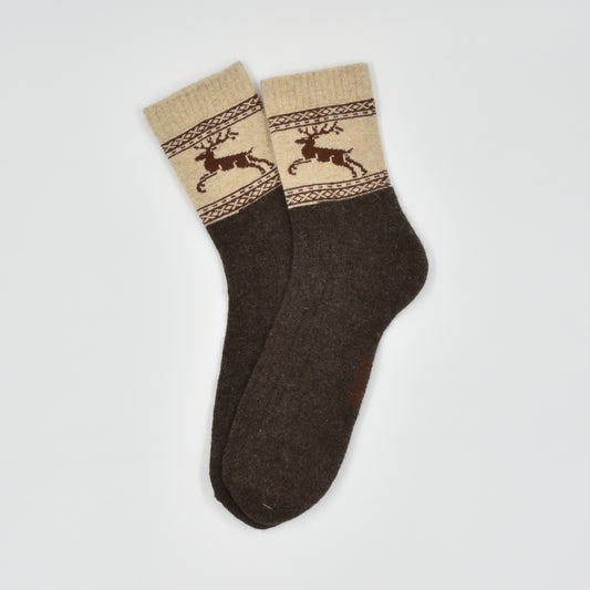 Adult Deer Print Socks