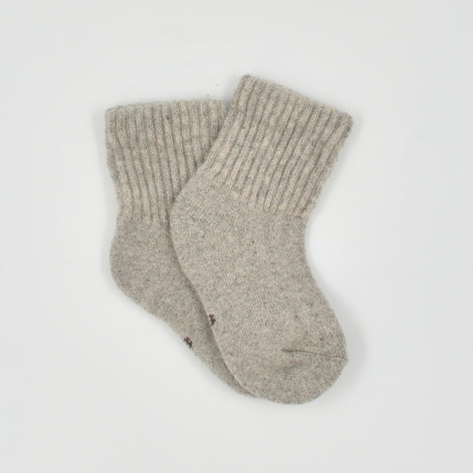 Kids Wool Socks Solid Pattern